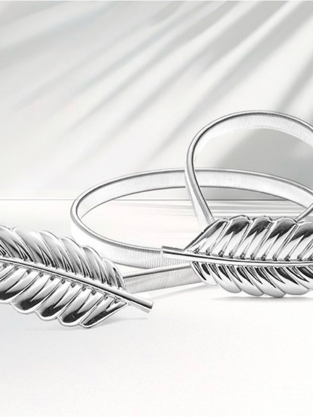 Silver Leaf Waist Belt
